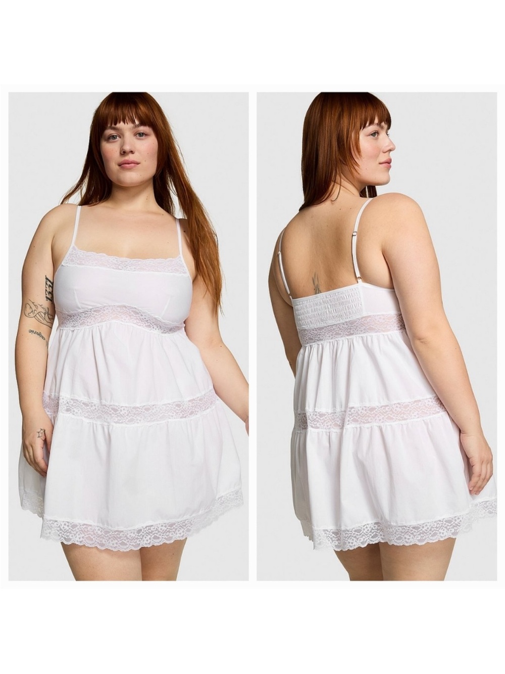 PINK by Frankies Bikinis Poplin Sundress M *rare
